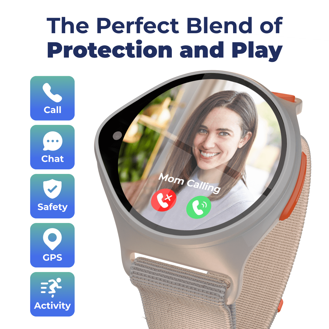 NickWatch Smart Watch for Kids with GPS, SOS, Voice Call and Tracking, Smartwatch for Boys and Girls, Requires NickWatch Data Plan - First Month Free - Image 3