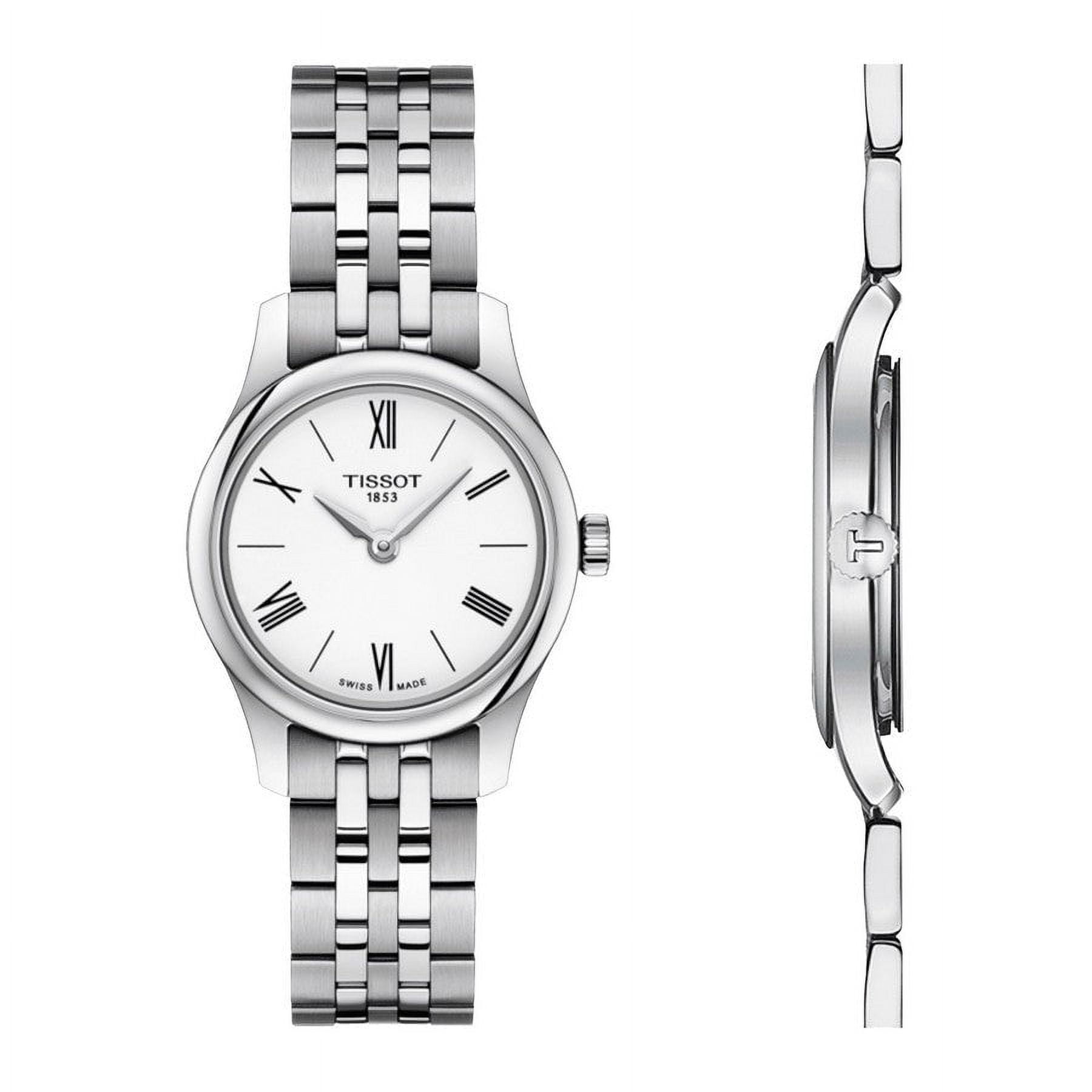 Tissot Women's Tradition White Dial Watch - T0630091101800 - Image 4