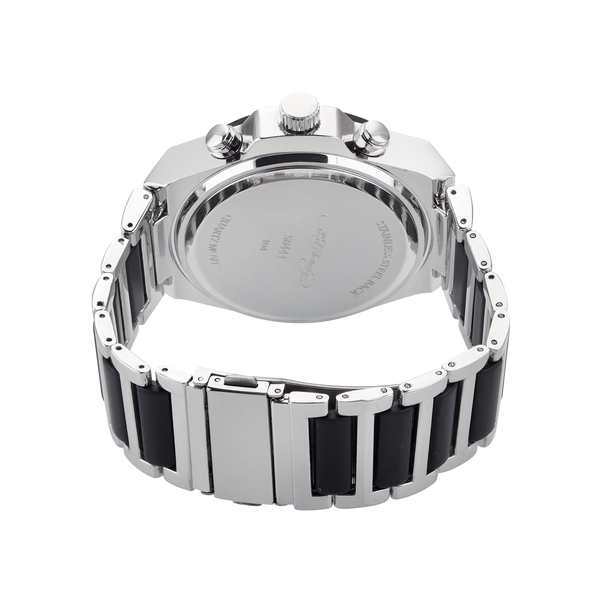 Ed Hardy Men's Brushed Silver Metal Strap Watch 52mm - Image 3