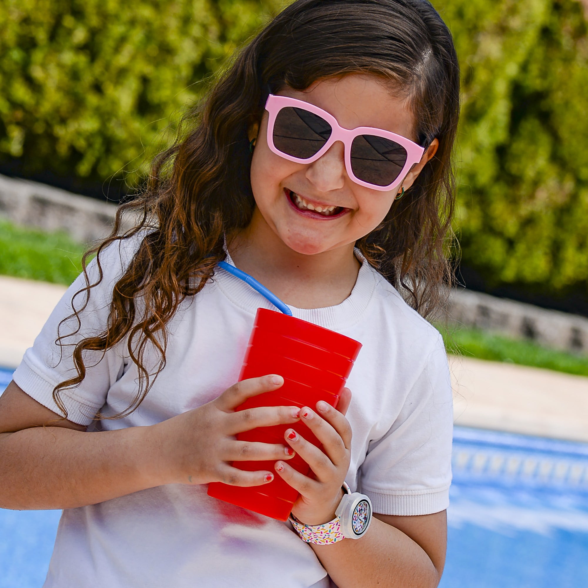 Watchitude: Slap Watch - Sprinkles - Kids Analog Watch, Water Resistance, 9" Silicone Slap Band, Interchangeable Face, Girls & Boys, Ages 5+ - Image 4