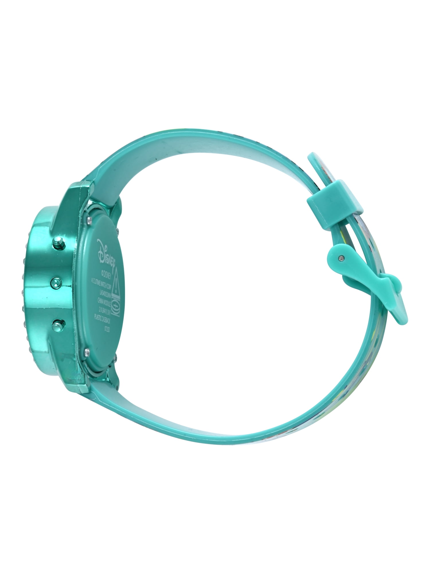 Disney Lilo & Stitch Turquoise Printed Silicone Strap Watch with Matching Turquoise Metallic Case and Beaded Braeletes; LAS40052WM - Image 6