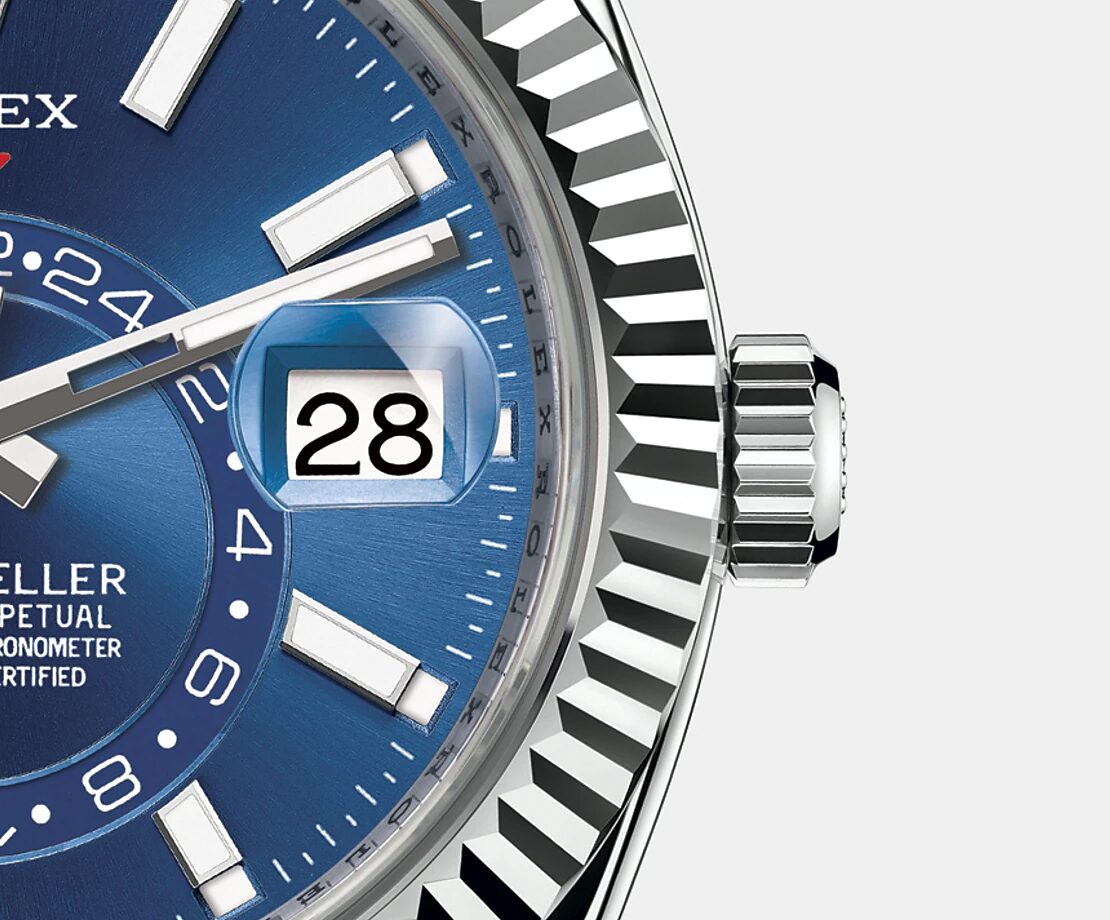 Rolex Sky-Dweller 42mm, Oystersteel and 18k White Gold, Ref# 326934-0004 1:1 - Image 4