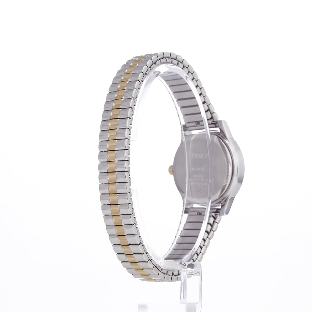 Timex Women's Essex Avenue Two-Tone/MOP 25mm Dress Watch, Expansion Band - Image 4