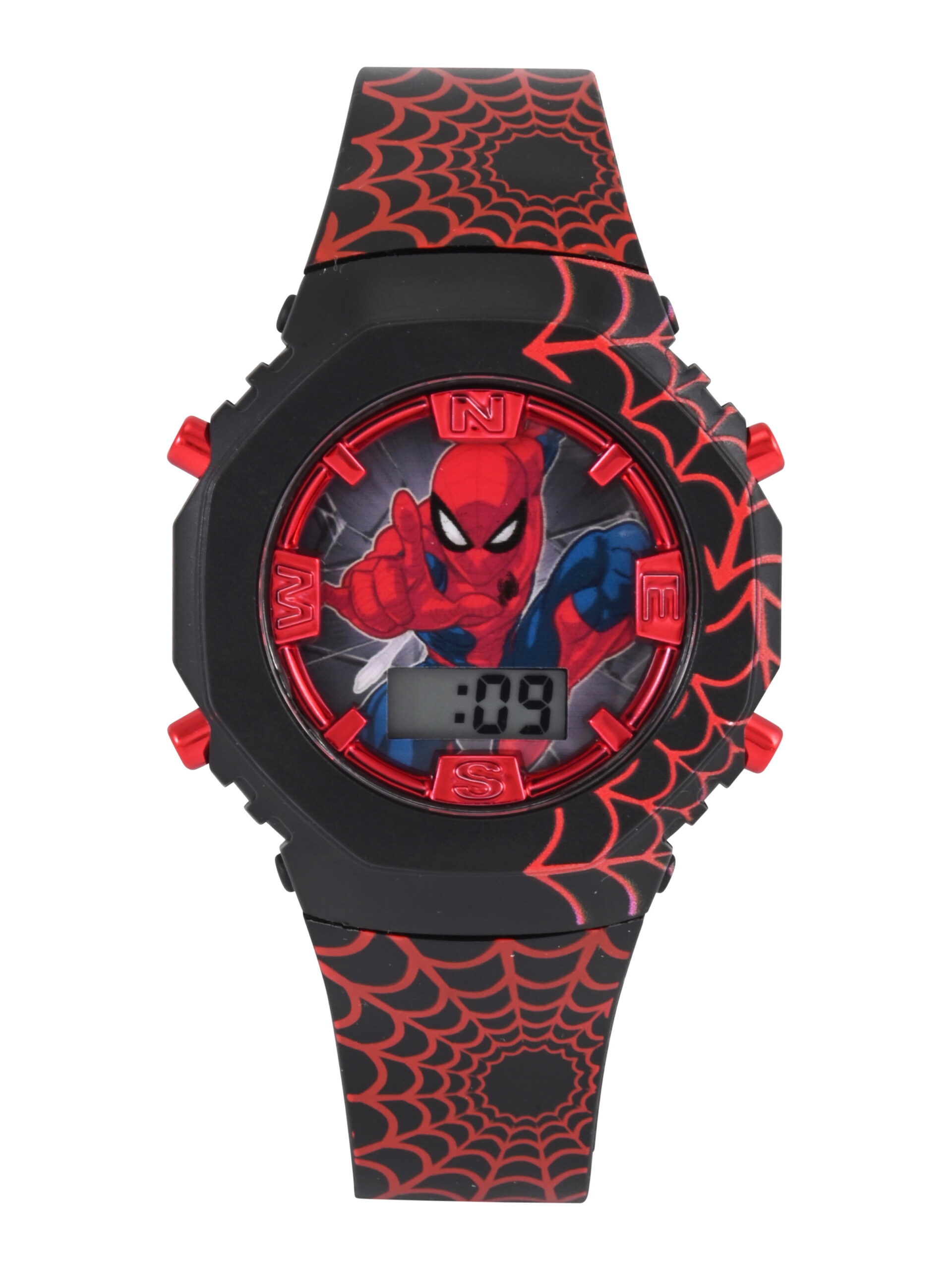 Marvel Spider-Man Unisex Child 2pc Red and Black Watch and Survival Bracelet Set, SPD40203WM - Image 3