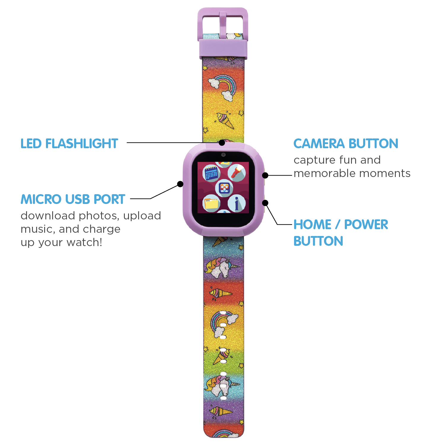 PlayZoom Girls V3 Purple Unicorn with Bluetooth Speaker Set - Image 2