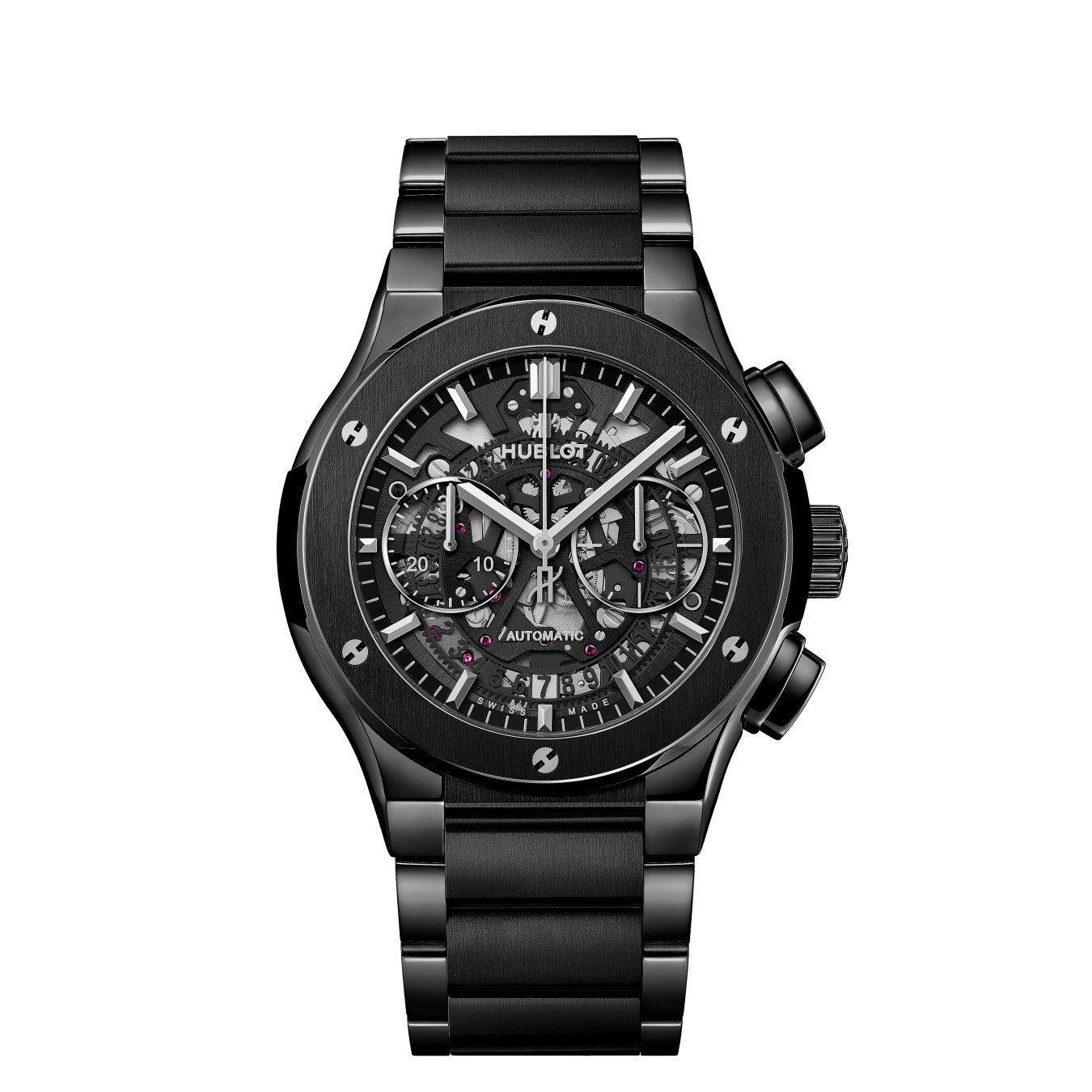 Hublot Classic Fusion Aerofusion Black Magic Bracelet 45mm, Ref# 528.CM.0170.CM 1:1