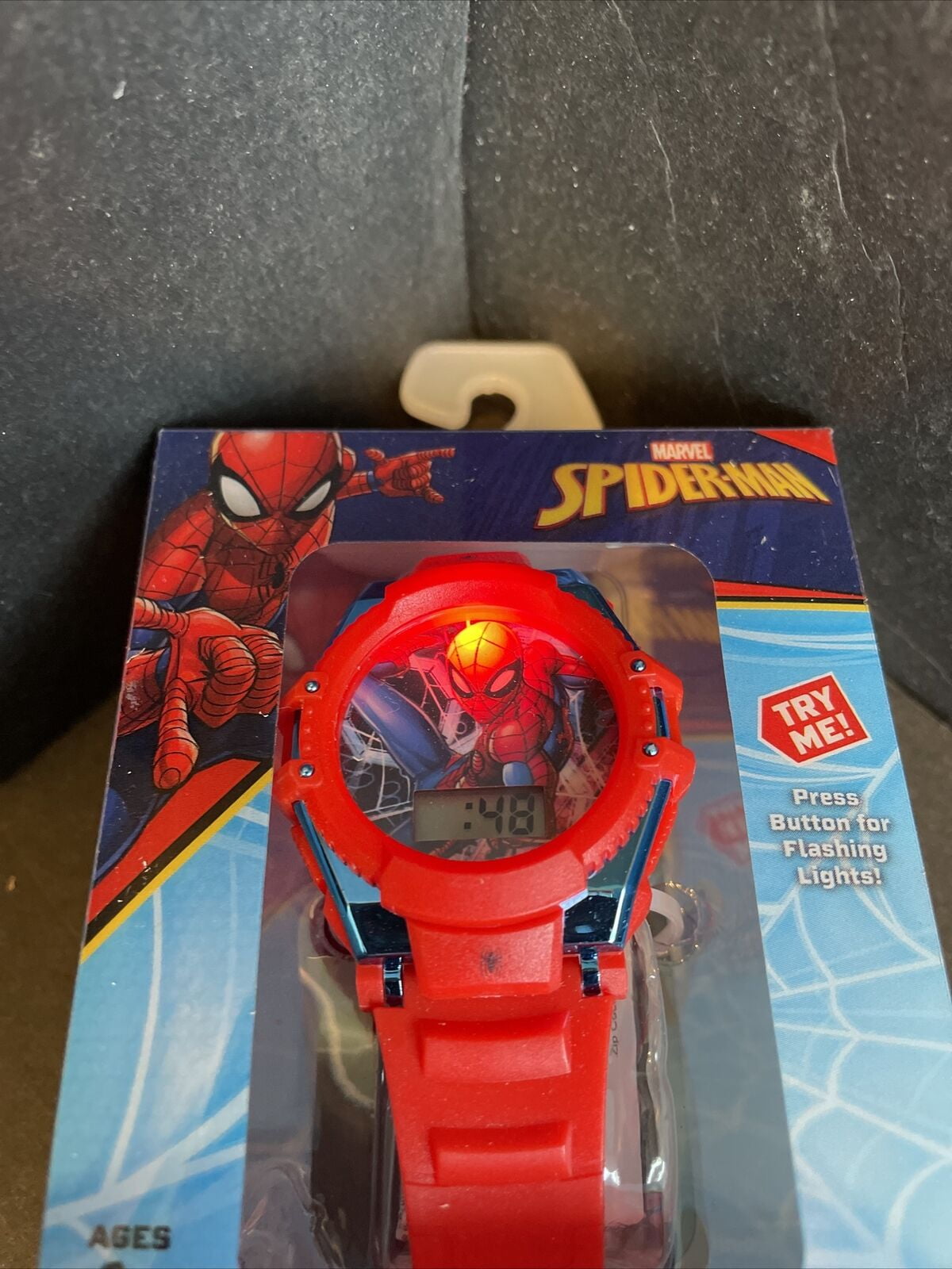 Marvel Spider-Man Flashing LCD Watch with Molded Straps - SPD4625WM - Image 5
