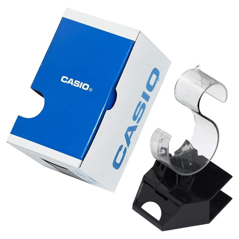 Casio Men's Large Dial Analog Sport Watch with Khaki Nylon Strap - Image 2