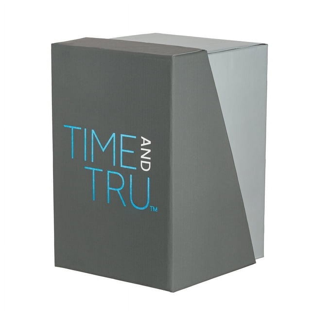 Time and Tru Blue Silicone Strap Round White Dial Casual Womens Watch - Image 5