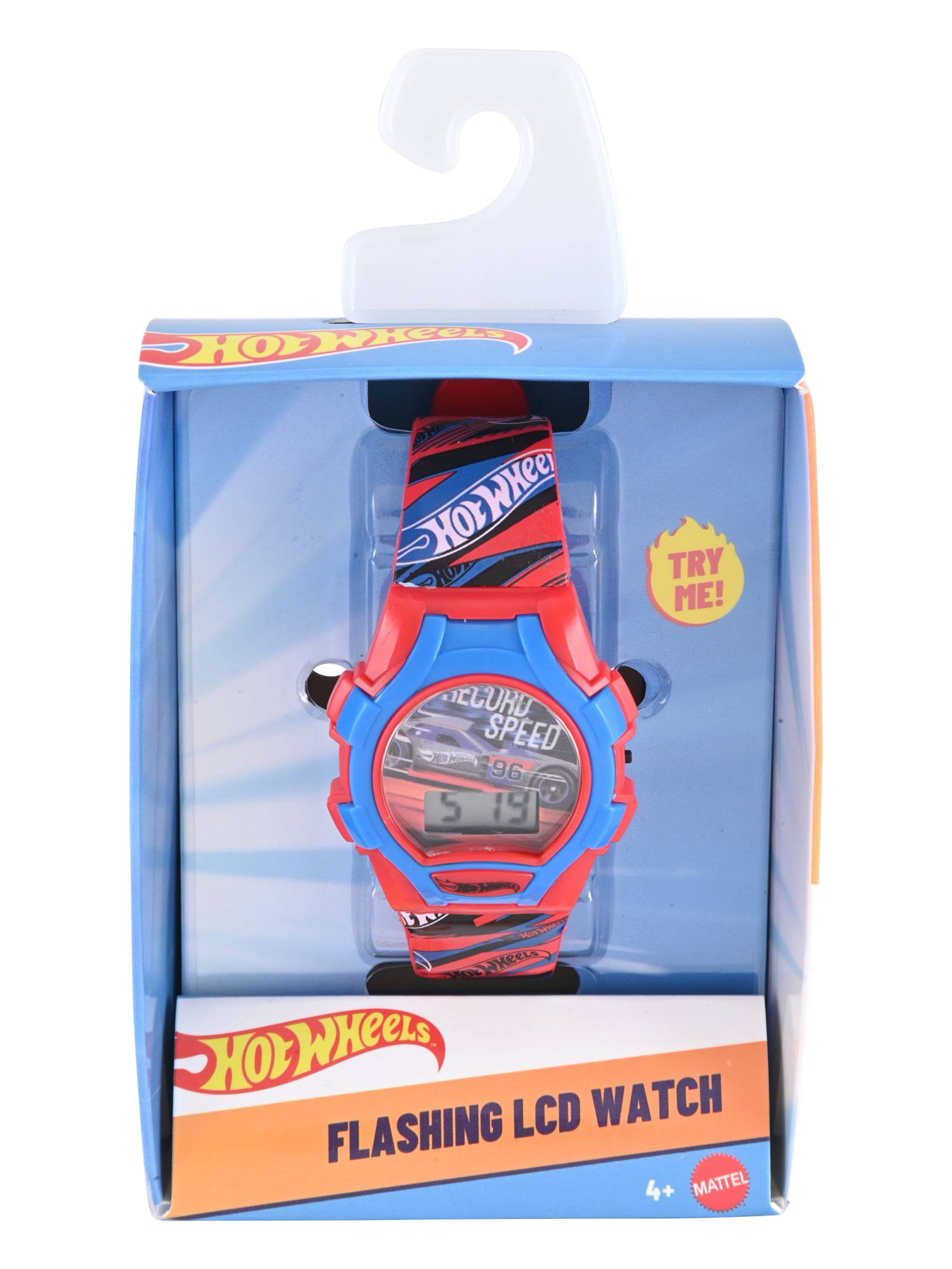 Mattel Hot Wheels Red Printed Silicone Strap Watch; HTW4013WM - Image 2