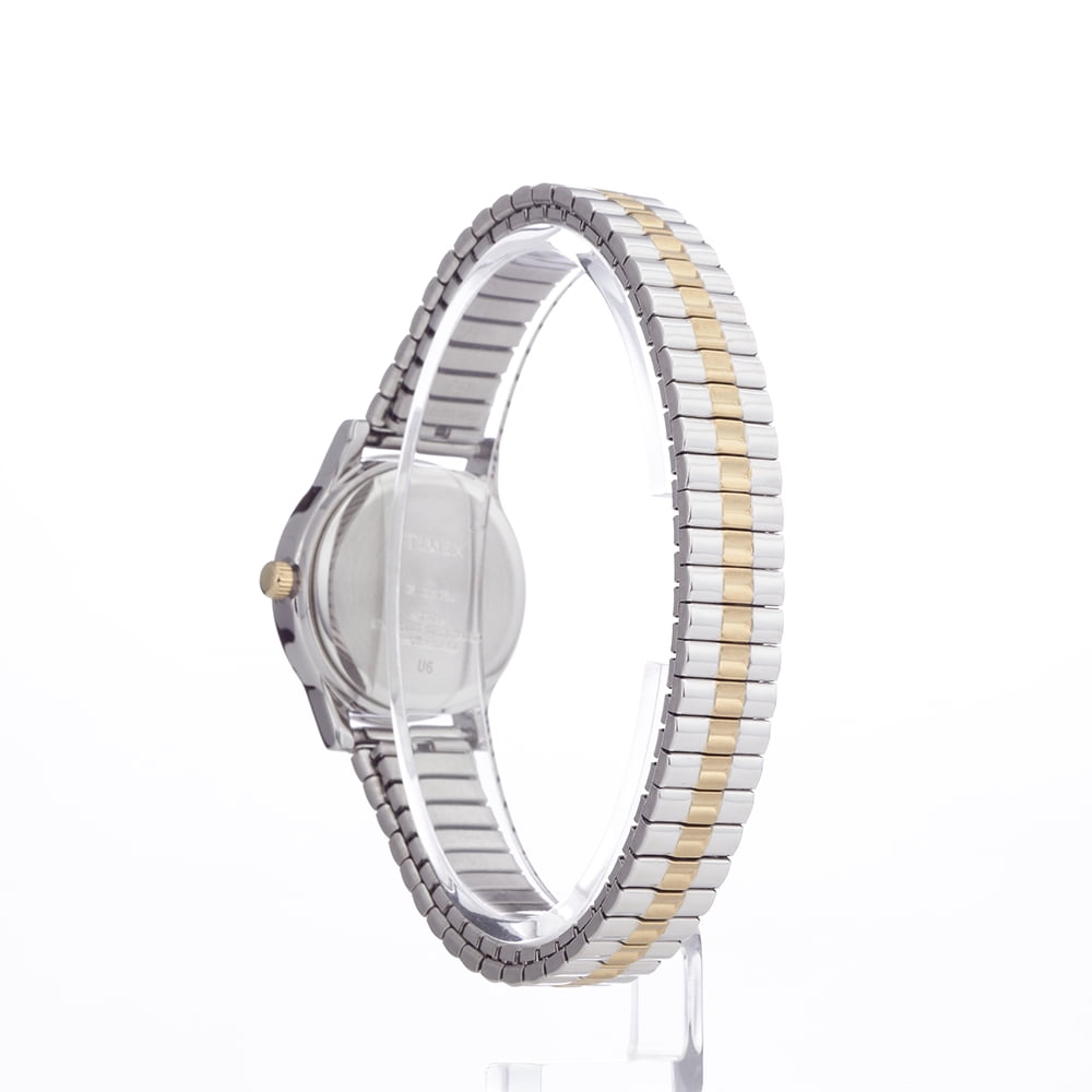 Timex Women's Essex Avenue Two-Tone/MOP 25mm Dress Watch, Expansion Band - Image 3