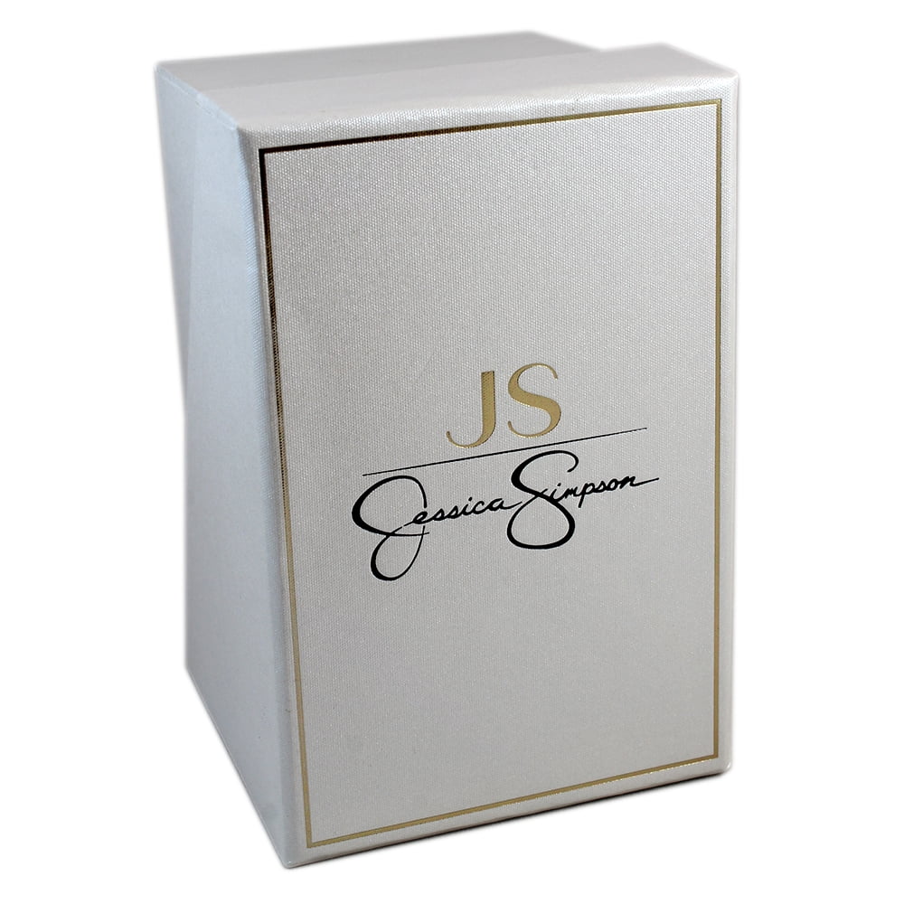 Jessica Simpson Ladies 35mm Gold Tone Crystal Encrusted Bracelet Watch & Open Link Crystal Bangle Set - Image 3