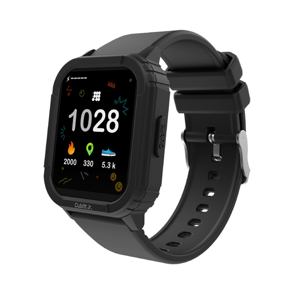 Cubitt Jr Smart Watch Fitness Tracker for Kids and Teens, Waterproof Black - Image 2