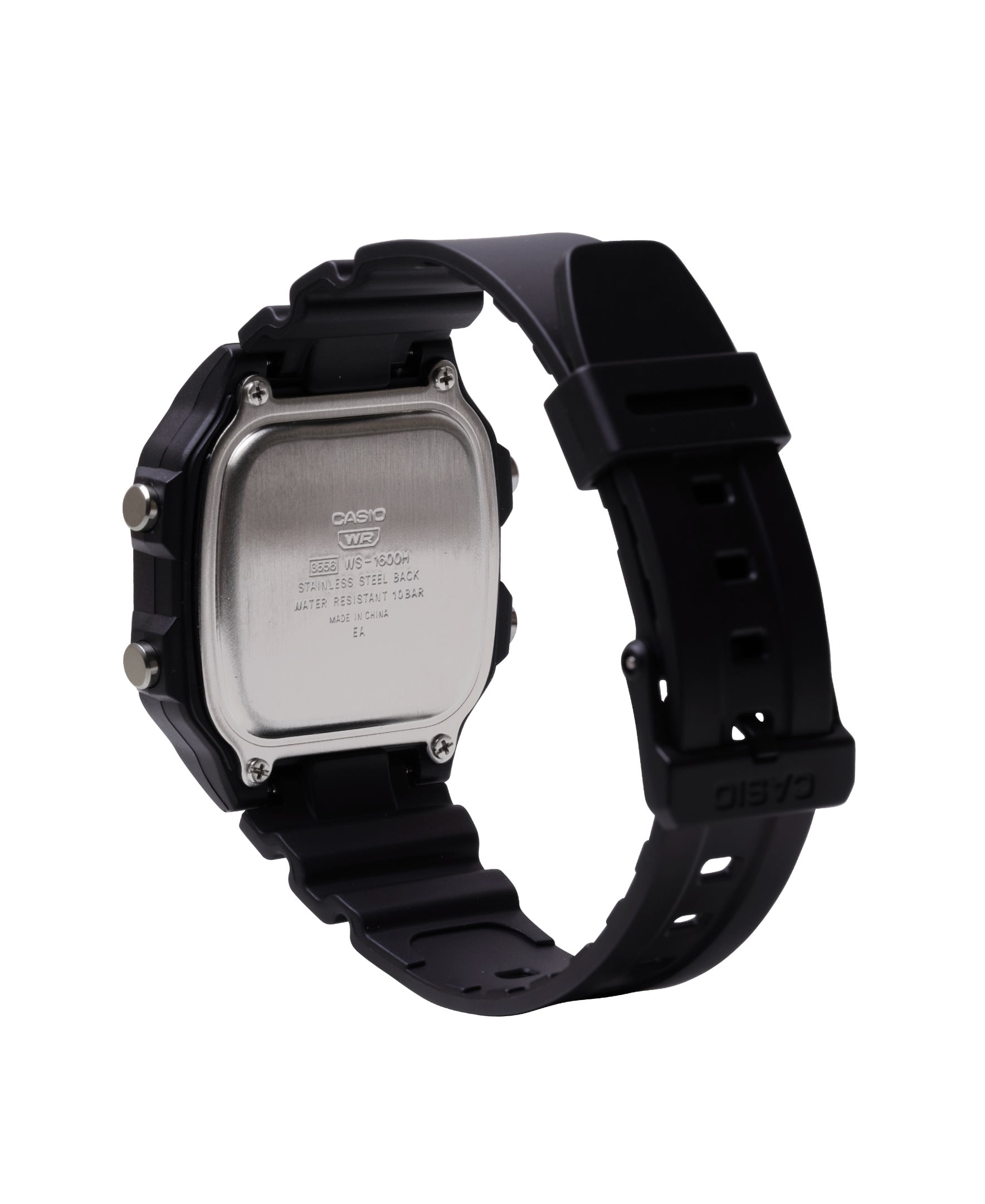 Casio Mens LCD Sports Timer Wristwatch, Black - Image 4