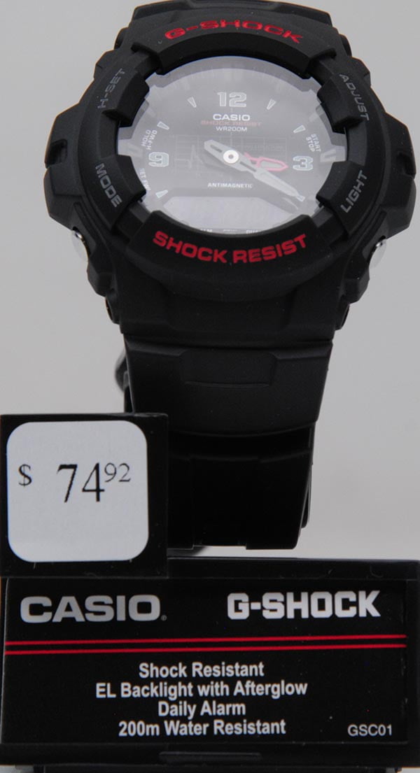 G-Shock Adult Men's G100-1B Ana-Digi Classic Wristwatch - Image 2