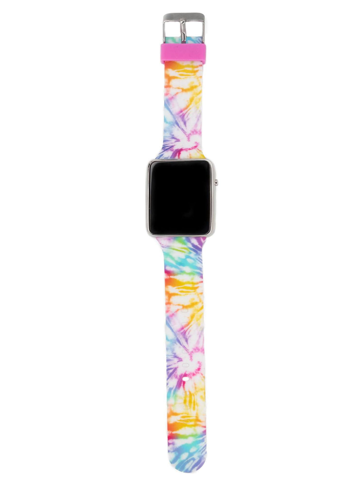 Wonder Nation Childrens & Adult LED Watch with Pink Tie Dye Strap (WN4265WM) - Image 2