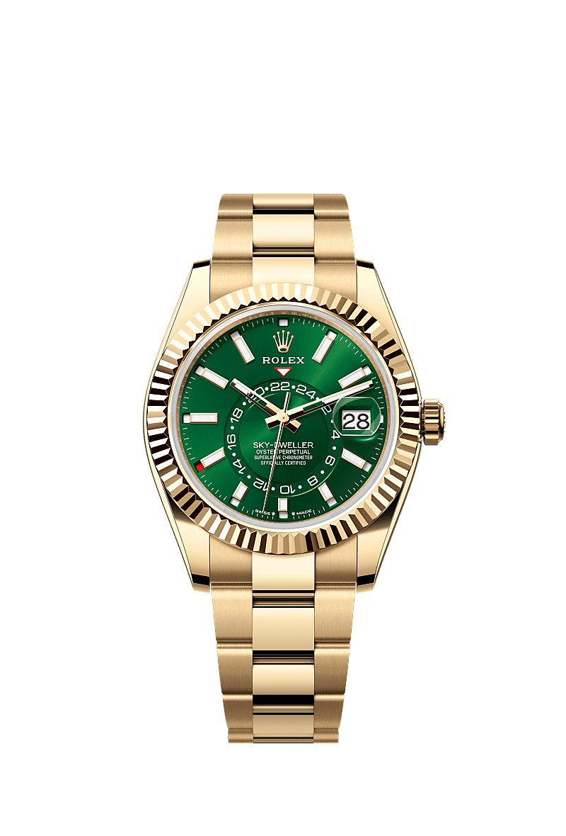 Unworn 2025, Rolex Sky-Dweller, 42mm, 18k Yellow Gold, Ref# 336938-0007, box & papers 1:1