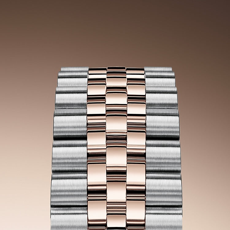 Rolex Datejust 31, Oystersteel, 18kt Everose Gold and diamonds, Ref# 278381RBR-0024 1:1 - Image 4