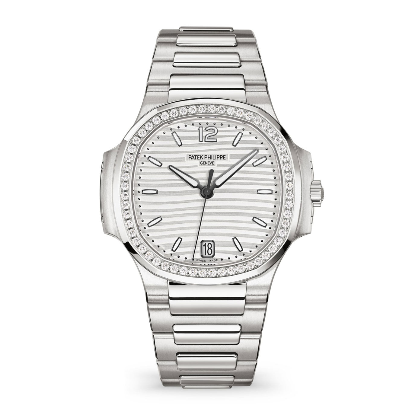 Patek Philippe Nautilus Ladies Automatic Watch, Stainless Steel and Diamonds, 35,2mm, Ref# 7118/1200A-010 1:1