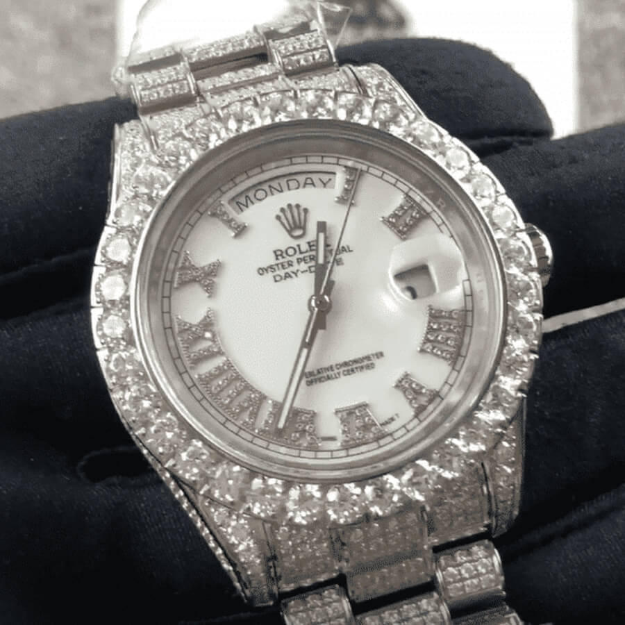 Rolex Day-Date II Diamond-Set Timepiece 218239 True 1:1 - Image 3