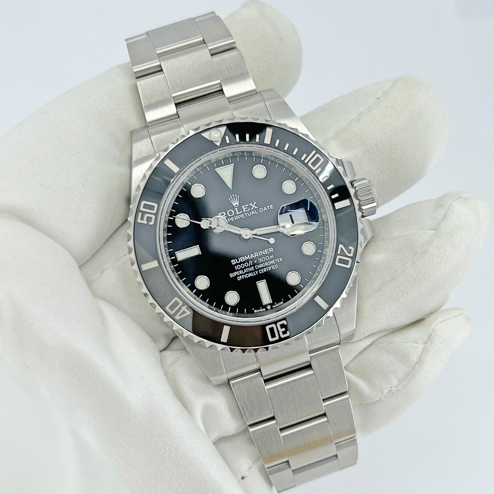 Rolex, Submariner Date 41, Stainless Steel, Black Ceramic, Black dial, 41mm, Oyster, Ref# 126610ln-0001 1:1 - Image 4