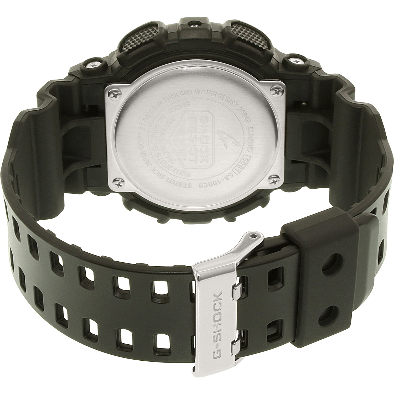 Casio G-Shock Black and Blue Ana-Digi Sports Watch GA100CB-1A - Image 3