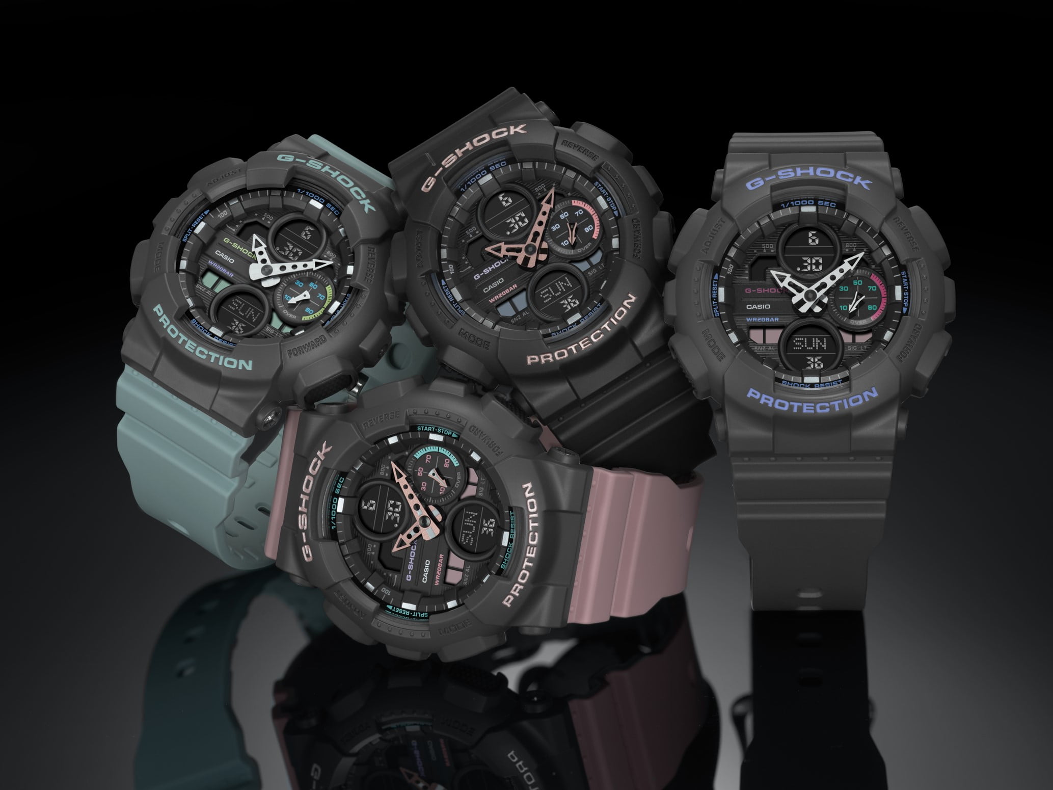 Casio G-Shock Women's Shock Resistant 20 0Meter Water Resistant Watch, (Model GMA-S140-4ACR) - Image 2