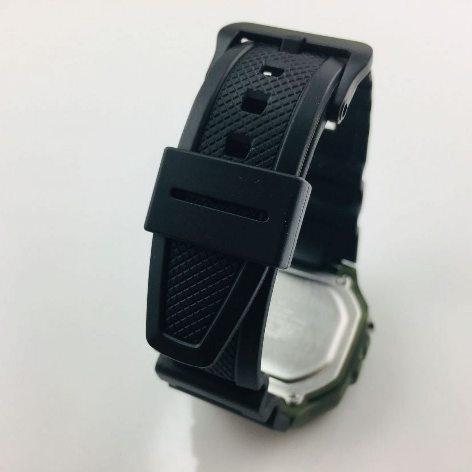 Casio Men's Large Case Digital Sport Watch - Black/Green W218H-3A - Image 4
