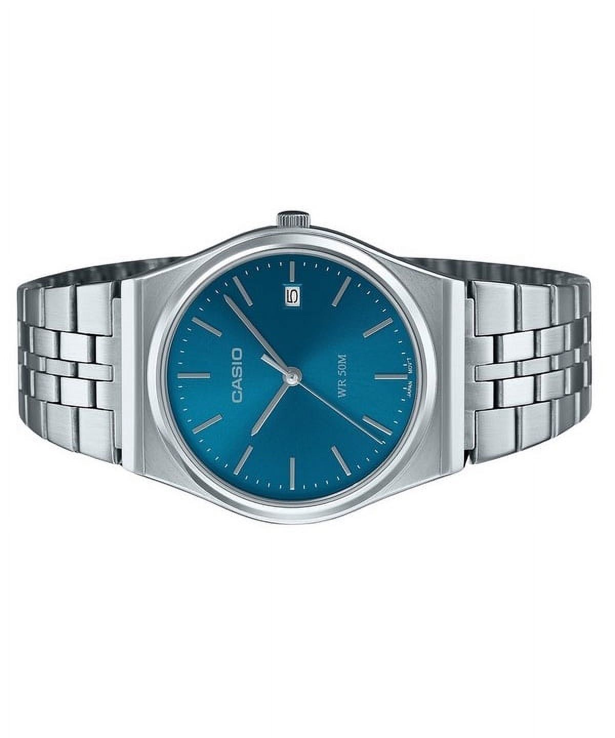 Casio Men’s Stainless Steel Watch with Blue Dial - MTP-B145D-2A2VDF - Image 2
