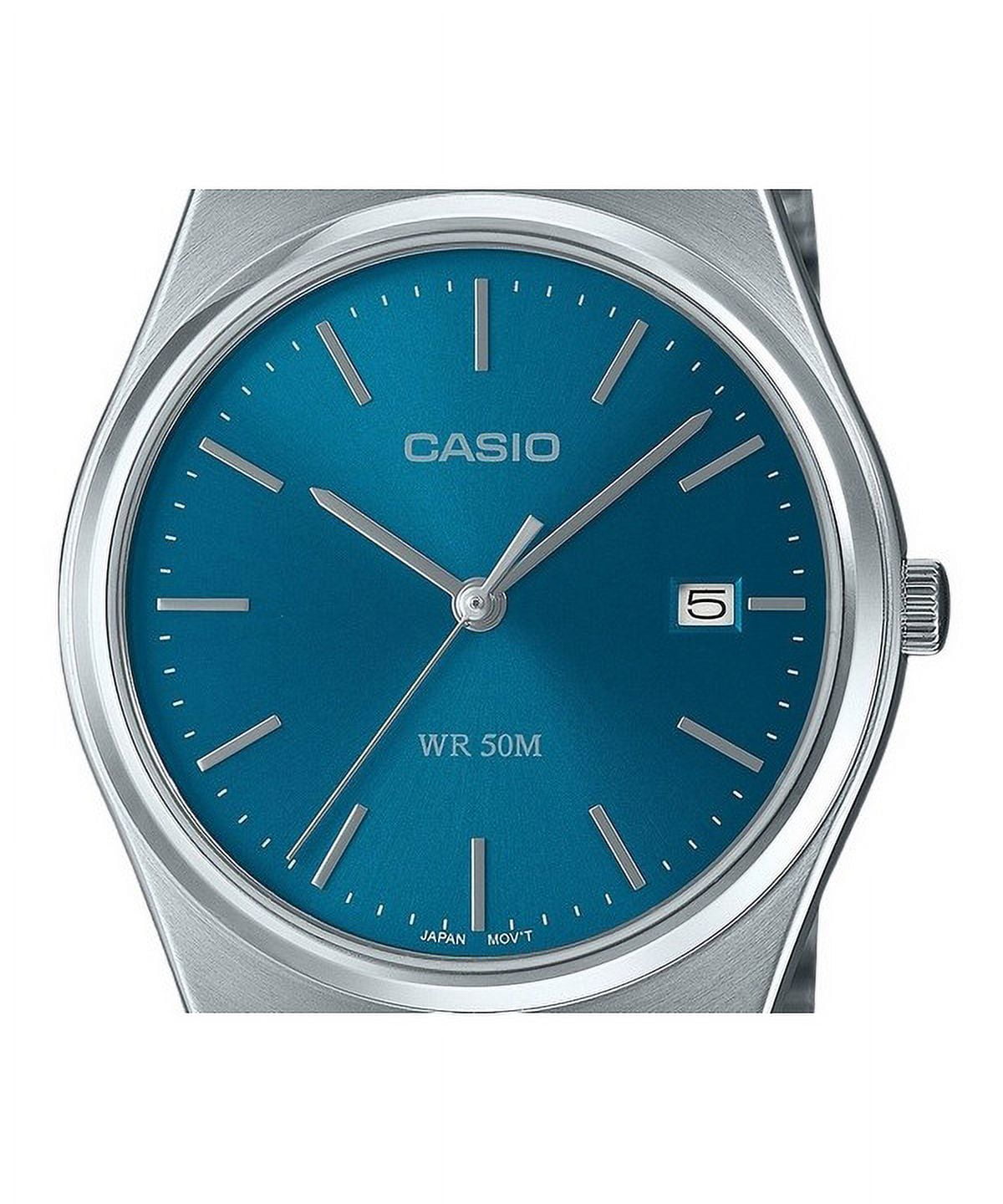 Casio Men’s Stainless Steel Watch with Blue Dial - MTP-B145D-2A2VDF - Image 3