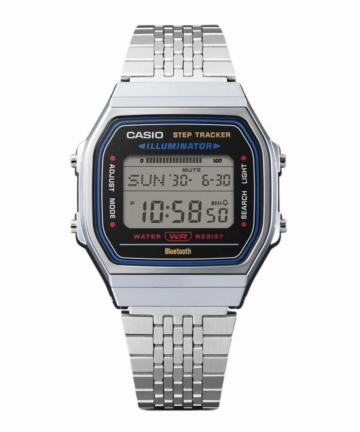 Casio Vintage Digital Smartphone Link Stainless Steel Quartz ABL-100WE-1A Unisex Watch - Image 2