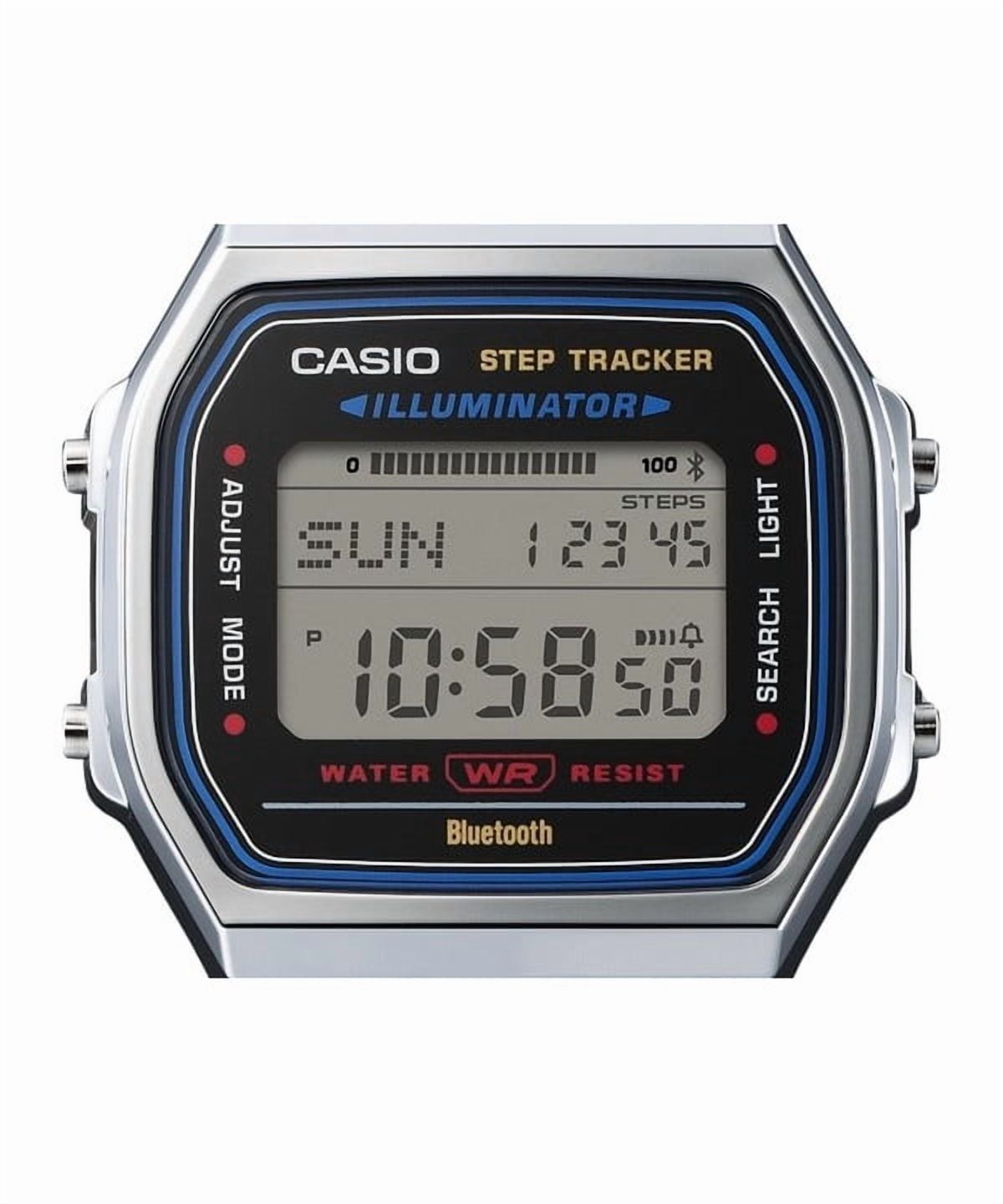 Casio Vintage Digital Smartphone Link Stainless Steel Quartz ABL-100WE-1A Unisex Watch - Image 4