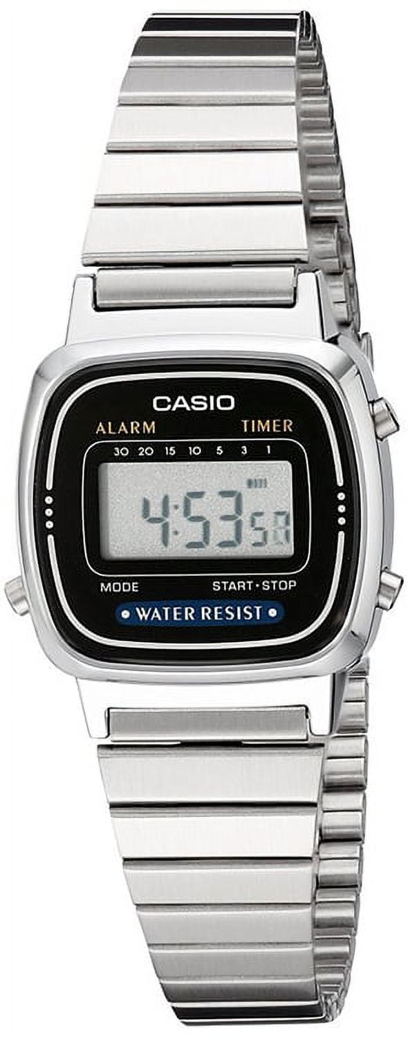 Casio Women's Classic Stainless Steel Digital Watch LA670WA-1 - Image 3