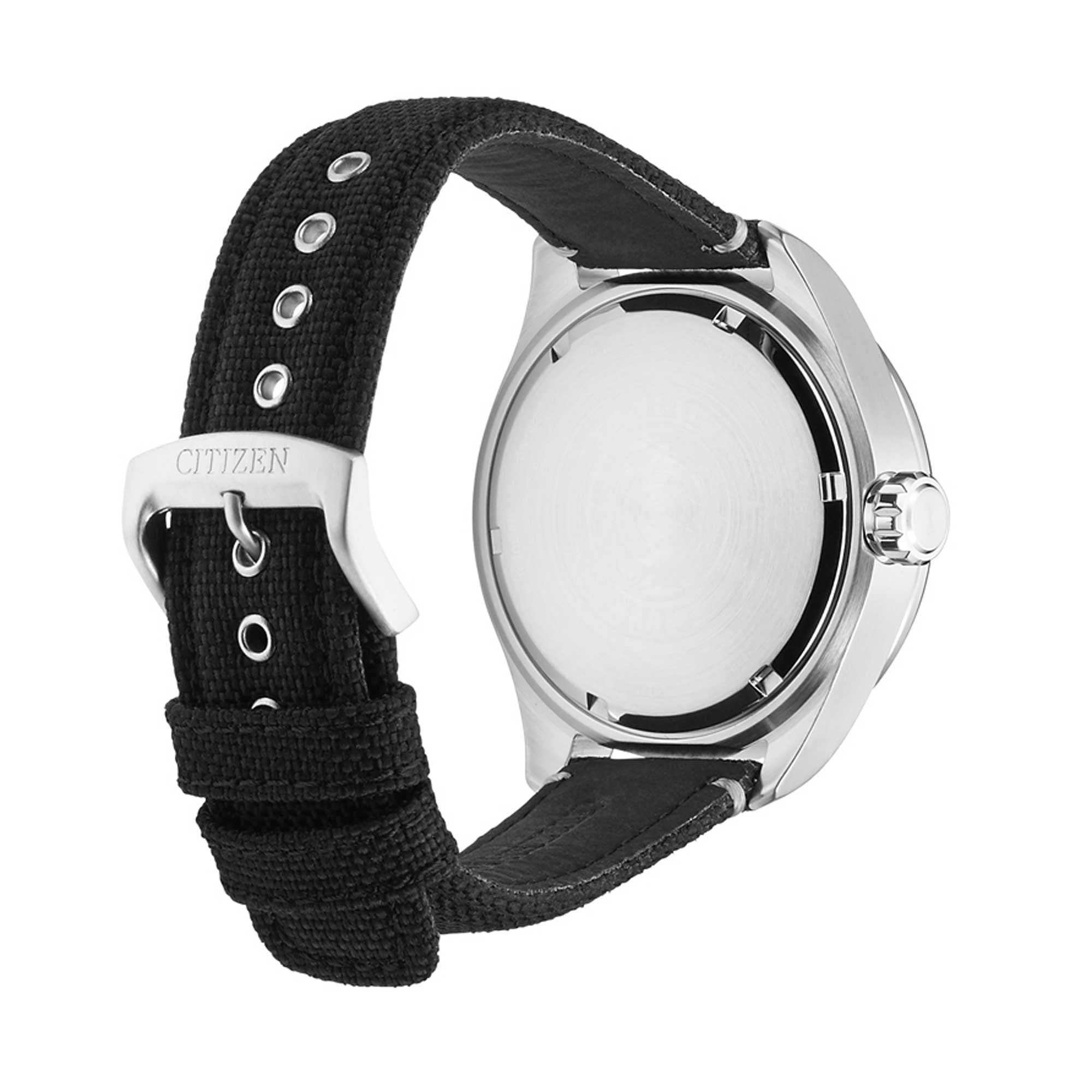 Citizen Men's Eco-Drive AW5000-24E Silver Canvas Japanese Quartz Diving Watch - Image 3