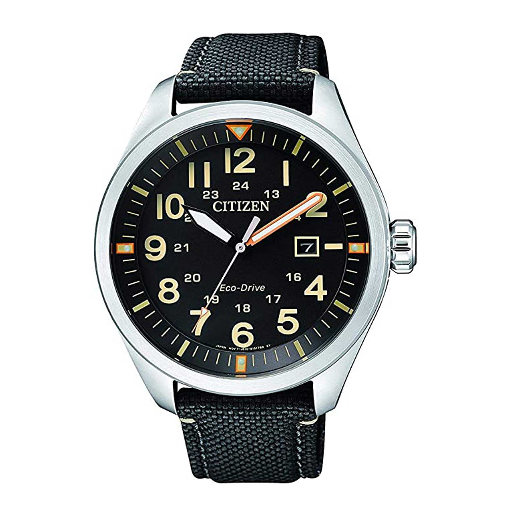 Citizen Men's Eco-Drive AW5000-24E Silver Canvas Japanese Quartz Diving Watch