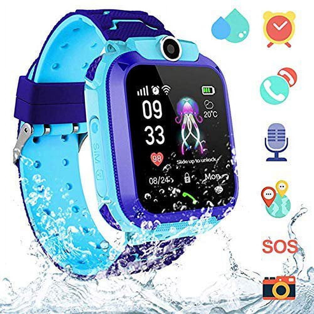 EASTIN AGPS Kids Smartwatch, Waterproof Smartwatch for Kids with Quick Dial, SOS Call, Camera Anti-Lost Calling Phone Watches, Birthday Gift Game Watch for Boys and Girls