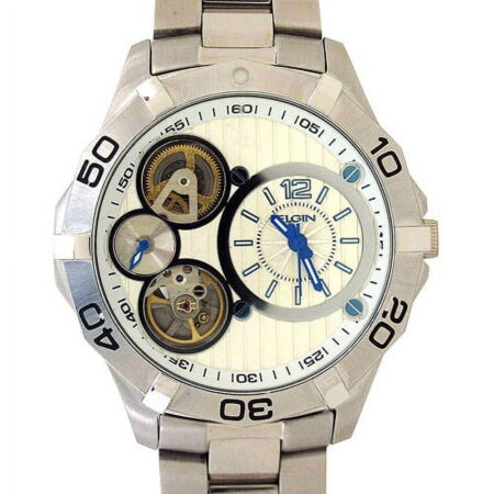 Elgin Adult Male Silver-Tone Multi-Function Watch (FG9058)