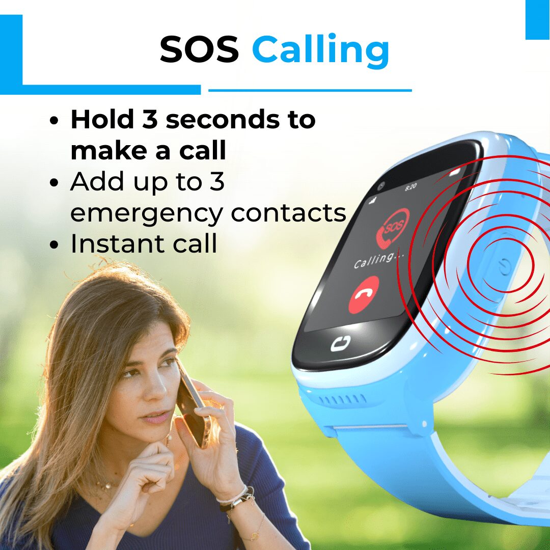 EmojiKidz Kids Smartwatch with GPS, Parental Controls, Calls & Texts, SOS, Smart Watch for Kids, Blocked Unknown Callers, (Blue) - Image 4