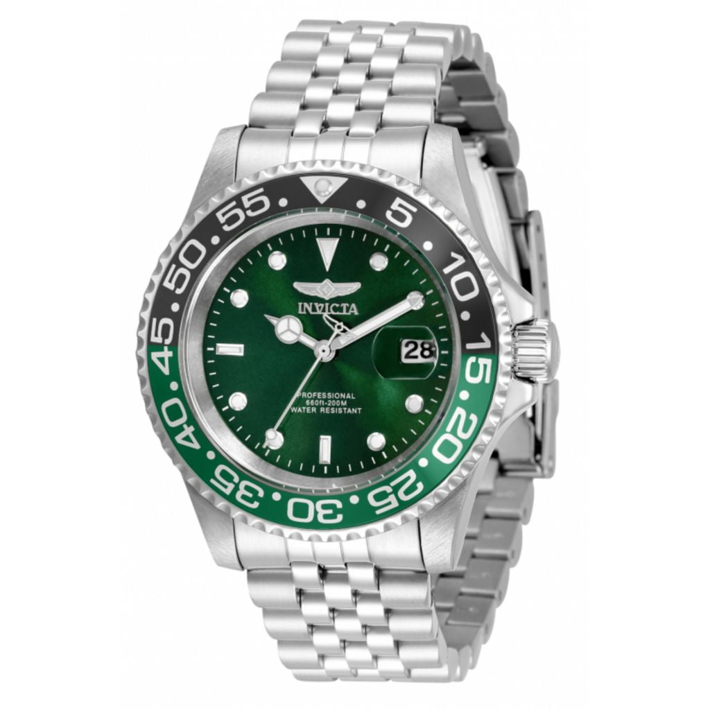 Invicta Pro Diver Men 40mm Stainless Steel Green Dial Quartz Watch - Image 2