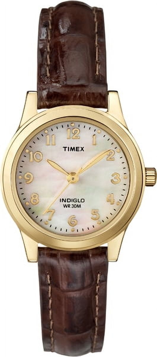 Timex Women's Essex Avenue Brown Croco Pattern Leather Strap Watch - Image 2