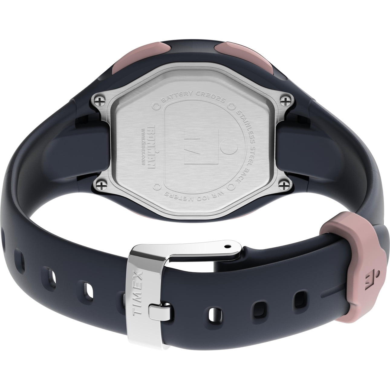 Timex Women's Ironman Transit 33mm Blue/Rose Gold-Tone Watch, Resin Strap - Image 5