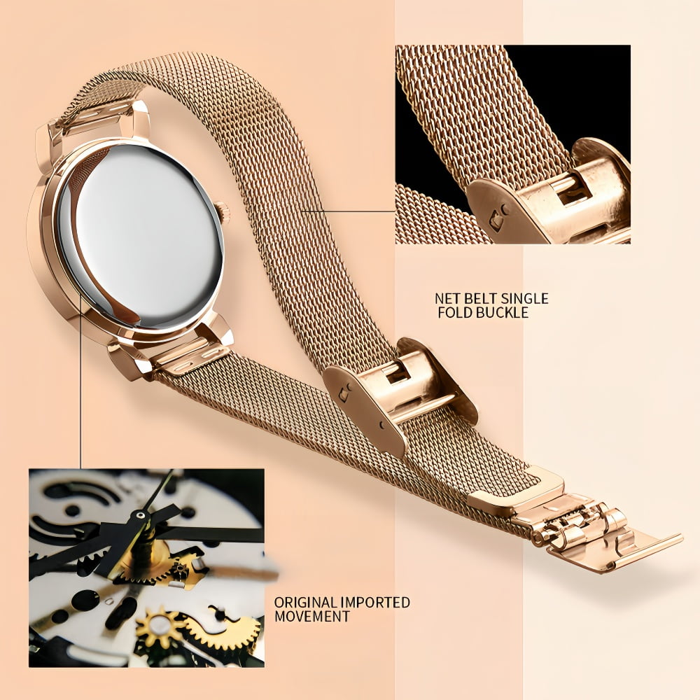 Women's Watch with Stainless Steel Strap, Calendar and Luminous Light - Image 4